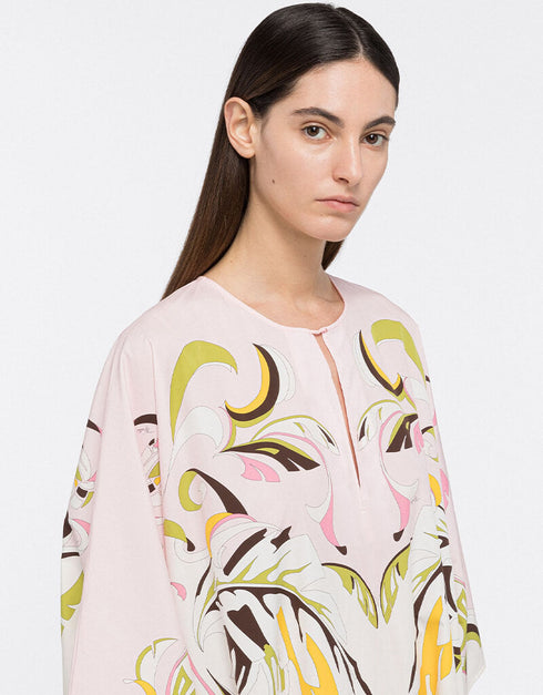 Beige & Green Premium Crepe Kaftan maxikaftan